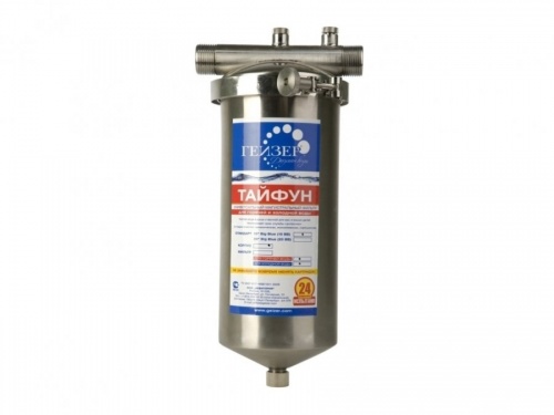 Магистральный фильтр для очистки воды Гейзер Тайфун 10ВВ