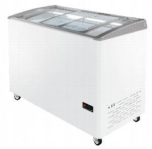 ЛАРЬ МОРОЗИЛЬНЫЙ С ГНУТЫМ СТЕКЛОМ HAIER SD-416 AELUA С LED-ПОДСВЕТКОЙ