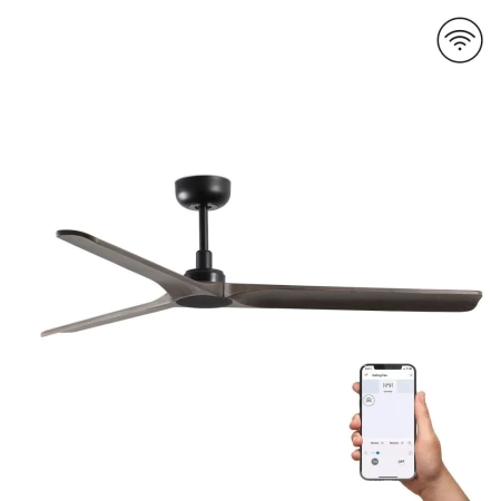 Потолочный вентилятор Faro Heywood M Black Smart 33809WP