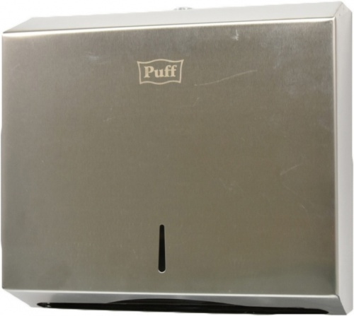 Диспенсер для бумажных полотенец Puff 5610 хром матовый антивандальный