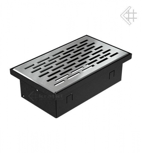 Вентиляционная решетка для камина Kratki НАПОЛЬНАЯ стальная 11x17 117/SZ/FLOOR