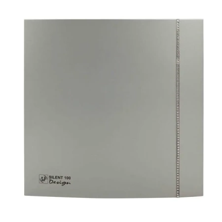 Вытяжка для ванной диаметр 100 мм Soler & Palau SILENT-100 CZ SILVER SWAROVSKI DESIGN (230V 50)