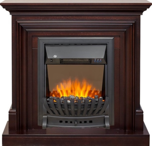 Каминокомплект Bradford - Темный дуб с очагом Aspen Black