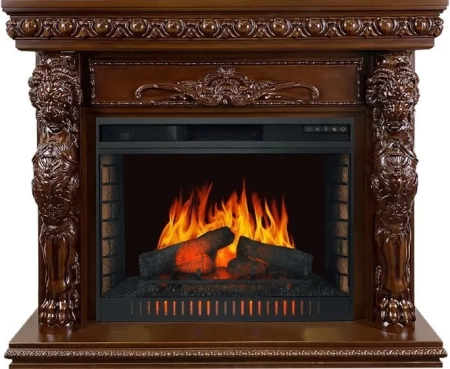 Каминокомплект Windsor - Темный дуб с очагом Vision 30 EF LED FX (Royal Flame)