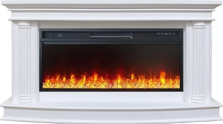 Каминокомплект Rome  - Белый с очагом Vision 42 LED (Royal Flame)