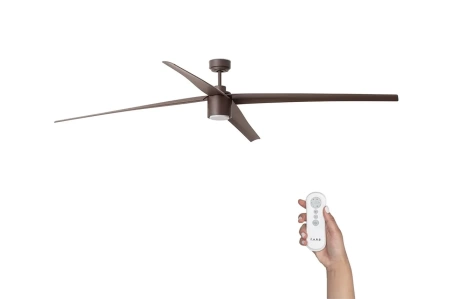 Люстра-вентилятор Faro Attos Led Brown DC 33495