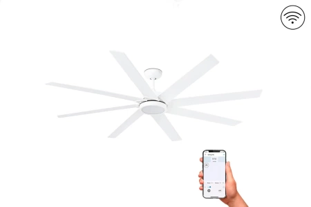 Люстра-вентилятор Faro Century Led White DC Smart 33553WPA