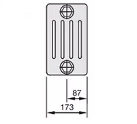 Стальной трубчатый радиатор 5-колончатый Zehnder Charleston 5060/14 №1270 3/4" RAL 9016