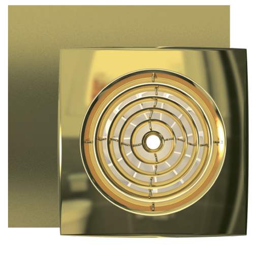 Вытяжка для ванной диаметр 125 мм ERA AURA 5C Gold