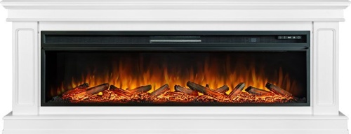 Каминокомплект Geneva 60 - Белый с очагом Vision 60 LOG LED