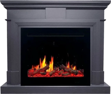 Каминокомплект Coventry Graphite Grey - Серый графит с очагом 5D V-ART 25 (Royal Flame)