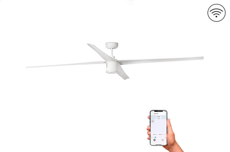 Люстра-вентилятор Faro Attos Led White DC Smart 33494WP