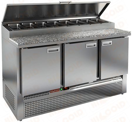 Стол охлаждаемый для пиццы  HICOLD  PZE1-111/GN камень