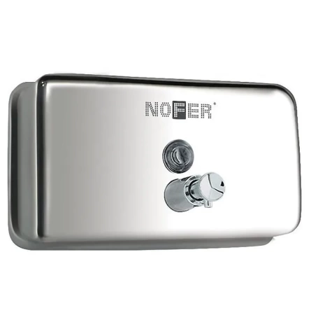 Дозатор жидкого мыла Nofer INOX горизонтальный 1200 мл