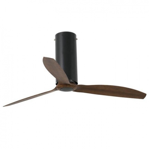 Вентилятор без подсветки Faro Tube Fan Matt Black Wood