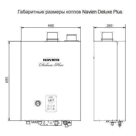 Настенный газовый котел Navien Deluxe Plus -20k COAXIAL