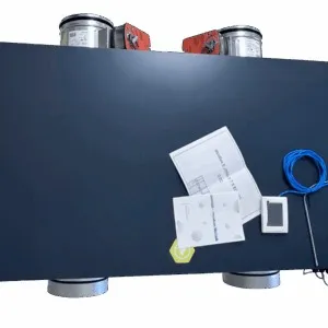 Вентиляционная установка с электрическим нагревом Minibox.E-1550.PREMIUM Вентилятор EC EbmPapst (Германия)