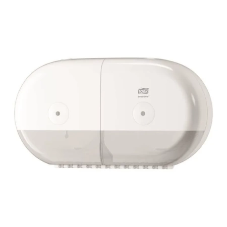 Диспенсер для туалетной бумаги Tork SmartOne двойной в мини-рулонах Т9 белый