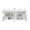 Внутрипольный конвектор длиной 30 см - 1 м Minib COIL-KT110 1000
