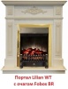 Очаг электрокамина Real-Flame Fobos Lux Brass