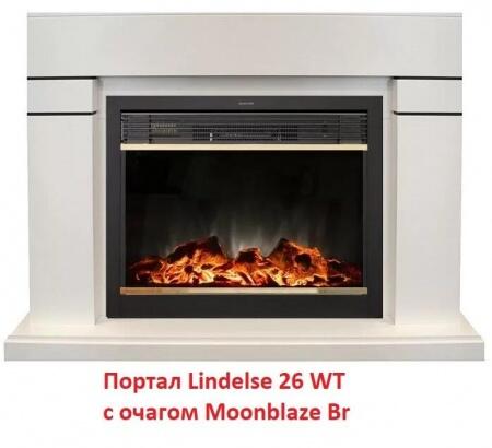 Очаг электрокамина Real-Flame MoonBlaze S LUX Brass