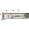 Внутрипольный конвектор длиной 30 см - 1 м Minib COIL-T60 900