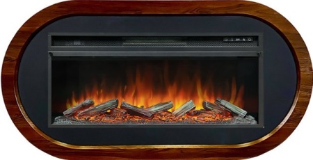 Каминокомплект Ellipse 42 - Орех ноче с очагом Vision 42 LOG LED