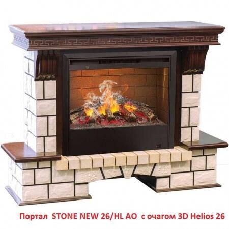 Очаг электрокамина Real-Flame 3D HELIOS 26