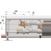 Внутрипольный конвектор длиной 2,1 м - 3 м Minib COIL-MO 2500