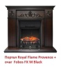 Электрокамин (очаг) со звуком для дачи Royal Flame Fobos FX M Brass/Black