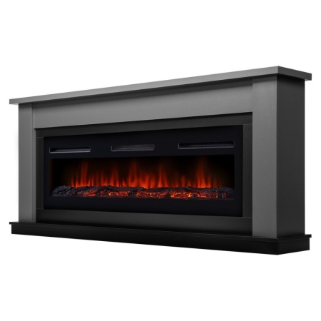 Каминокомплект: Очаг Electrolux Infinity EFP/P-1600ULS, портал Canto Long графит, черный