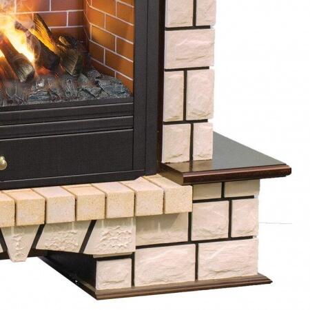 Электрокамин (очаг+портал) Real-Flame Stone new 26/HL с очагом 3D Novara