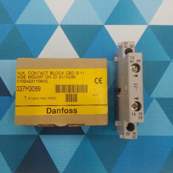 Дополнительный контакт Danfoss CBD S-11 (Применение CI61, Cl73, Cl86) (Функция: 1 NO+1 NC) 037H3069