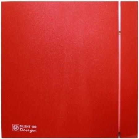 Вытяжка для ванной диаметр 100 мм Soler & Palau SILENT-100 CRZ RED DESIGN-4C (230V 50)