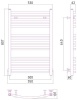Водяной полотенцесушитель лесенка Сунержа ДР АРКУС 800х500