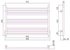 Водяной полотенцесушитель лесенка Сунержа Богема L-ЭКО 600x900