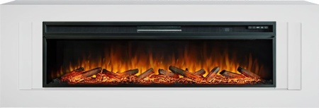 Каминокомплект Line 60 - Белый с очагом Vision 60 LOG LED