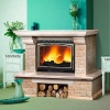 Облицовка для дровяных каминов MadeIra Crocus Giallo М с800