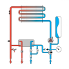 Настенный газовый котел 32 кВт Ferroli Divatech D F37