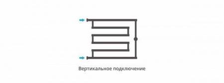 Водяной полотенцесушитель м образный Сунержа High-Tech model 'L' 500x650