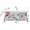 Внутрипольный конвектор длиной 30 см - 1 м Minib COIL-MO 900