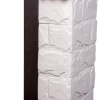 Портал Firelight Forte Classic камень белый, шпон темный дуб