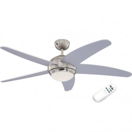 Вентилятор с подсветкой Westinghouse Bendan Silver