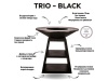 Уличный гриль Coeo TRIO 98 - NOIR (Высота 110)
