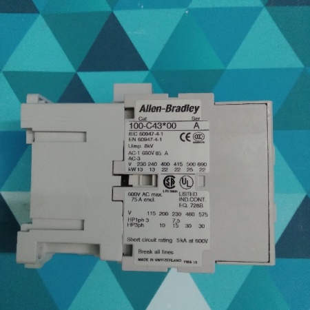 Контактор Allen Bradley 100-C43 * 00 (22 kW, 43A, 230V AC) ШВЕЙЦАРИЯ
