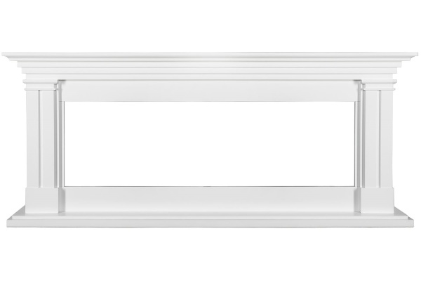 Каминокомплект Lyon 60 SFT (Разборный) - Белый с очагом Vision 60 LOG LED