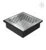 Вентиляционная решетка для камина Kratki НАПОЛЬНАЯ стальная 17x17 17/SZ/FLOOR