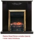 Электрокамин (очаг) со звуком для дачи Royal Flame Fobos FX M Brass/Black