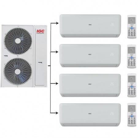 Внешний блок мульти сплит-системы на 4 комнаты IGC RAM4-X36UNH/RAK-X09NH*4шт