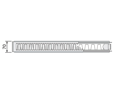Стальной панельный радиатор Тип 21 Purmo C21 600x800 - 1072 Вт